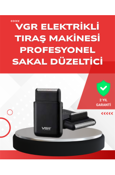 ABS Gövdeli Süper İnce Elektrikli Sakal Kesici – 45 dk Kablosuz Kullanım, Yanak Makası Dahil
