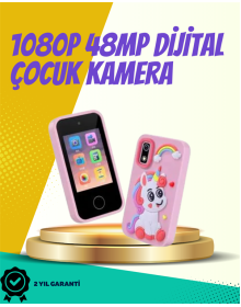 ABS + Silikon Gövdeli Dayanıklı Çocuk Kamerası – Güvenli Malzeme, Şok Emici Tasarım