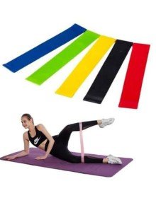 Aerobik Bant 5 Li Pilates Yoga Bandı ***