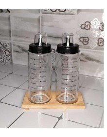 Ahşap Yağdanlık Altlığı -2 Bölmeli Yağlık Sosluk Standı