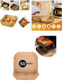 Airfreyer Fritöz Kağıdı Kare XL / XXL 50li