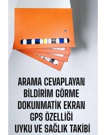 Akıllı Saat 7 Kordonlu Bildirim Görebilen Metal Kordon GPS Özelliği