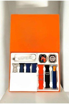 Akıllı Saat 7 Kordonlu Metal,Plastik Ve Hasır Kordon Seçeneği