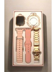 Akıllı Saat Amoled Ekran 3 Kordonlu Aksesuar Hediyeli Sesli Görüşme