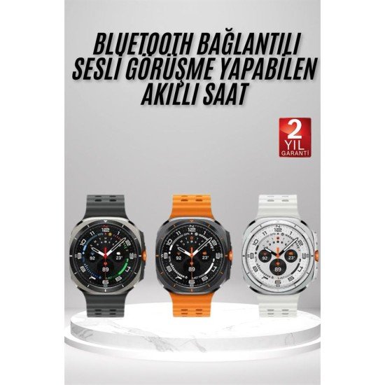 Akıllı Saat Amoled Ekran Bluetooth Bağlantılı Sağlık Takibi GPS Uyumlu