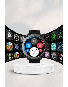 Akıllı Saat Amoled Ekran Metal Ve Deri Kordonlu Uyku ve Sağlık Takibi Titreşimli