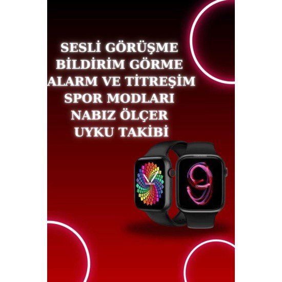 Akıllı Saat Arama Görüşme Bildirim Görme Uyku ve Sağlık Takibi Nabız Ölçer 3 Kordon Hediyeli Akıllı Saat Arama Görüşme Bildirim Görme Uyku ve Sağlık Takibi Nabız Ölçer 3 Kordon Hediyeli