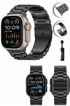 Akıllı Saat Arama Konuşma GPS ve NFC Özelliği 3 Kordonlu Amoled Ekran