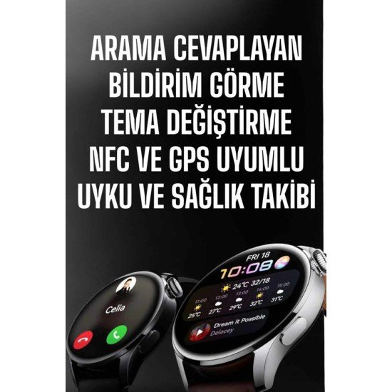 Akıllı Saat Bildirim Görme Amoled Ekran GPS Uyumlu Sesli Görüşme Akıllı Saat Bildirim Görme Amoled Ekran GPS Uyumlu Sesli Görüşme