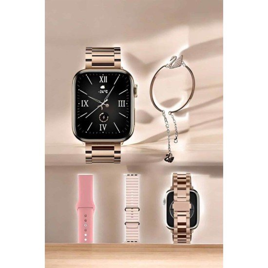 Akıllı Saat Bileklik Hediyeli Uzun Pil Ömrü GPS Takibi