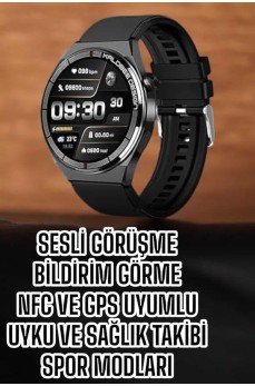 Akıllı Saat Bluetooth Bağlantılı Amoled Ekran Uyku ve Sağlık Takibi