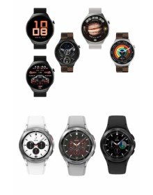 Akıllı Saat Bluetooth Bağlantılı Yuvarlak Ekran Plastik Kordonlu