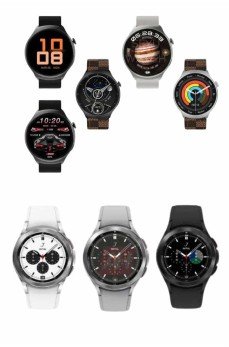 Akıllı Saat Bluetooth Bağlantılı Yuvarlak Ekran Plastik Kordonlu Akıllı Saat Bluetooth Bağlantılı Yuvarlak Ekran Plastik Kordonlu