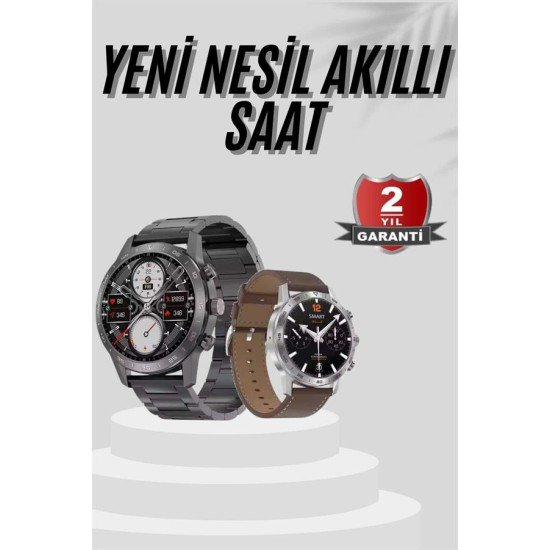 Akıllı Saat Çelik Kordon Çağrı Cevaplama Amoled Ekran Titreşimli Uyku ve Sağlık Takibi Akıllı Saat Çelik Kordon Çağrı Cevaplama Amoled Ekran Titreşimli Uyku ve Sağlık Takibi