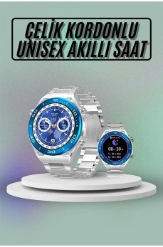 Akıllı Saat Çelik Kordonlu Amoled Ekran Android ve İOS Uyumlu Çağrı Cevaplayabilen Akıllı Saat Çelik Kordonlu Amoled Ekran Android ve İOS Uyumlu Çağrı Cevaplayabilen