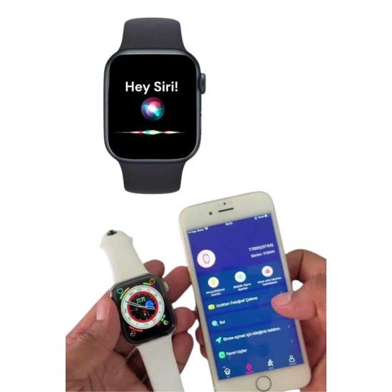 Akıllı Saat Çok Fonksiyonlu Uyku Takibi Adımsayar Nabız Ölçer Arama Cevaplayan