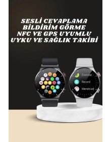 Akıllı Saat Çoklu Kordon Seçeneği Amoled Ekran Çok Fonksiyonlu Bluetooth Bağlantılı