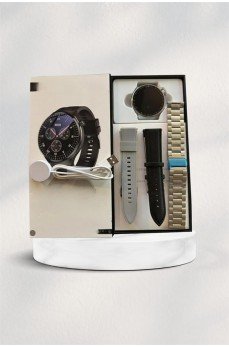 Akıllı Saat Çoklu Kordon Seçeneği Amoled Ekran Çok Fonksiyonlu Bluetooth Bağlantılı