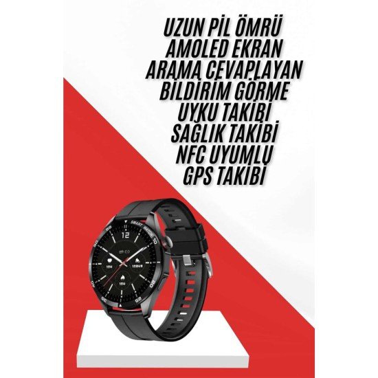 Akıllı Saat Ios Ve Android Tüm Telefonlara Uyumlu Çok Fonksiyonlu Amoled Ekran