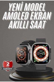 Akıllı Saat Kordon Hediyeli Güçlü Batarya Kapasiteli Titreşimli Bildirim Görme Unisex