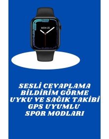 Akıllı Saat Nabız Ölçebilen Adımsayar Kalori Hesaplama Tema Değiştirme GPS Uyumlu