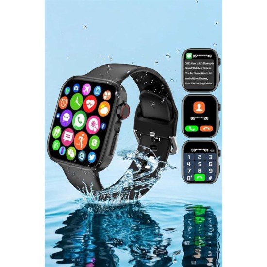 Akıllı Saat Sağlık Takibi ve Akıllı Özelliklerle Donatılmış Modern Akıllı Saat