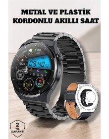 Akıllı Saat Sağlık ve Fitness Takibi Bluetooth Bağlantılı Dokunmatik Ekran