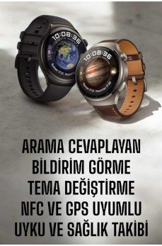 Akıllı Saat Sesli Görüşme, NFC Uyumlu, Bildirim Görme ve Uyku ve Sağlık Takibi