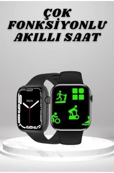 Akıllı Saat Tema Değiştirme Uyku ve Sağlık Takibi Sesli Asistan Bildirim Görme