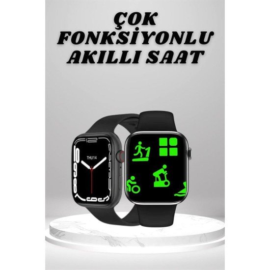 Akıllı Saat Tema Değiştirme Uyku ve Sağlık Takibi Sesli Asistan Bildirim Görme