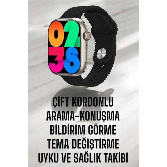 Akıllı Saat Tema Değiştirme Uyku ve Sağlık Takibi Bluetooth Bağlantılı