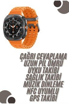 Akıllı Saat Unısex Zarif Görünümlü Titanyum Kasa Amoled Ekran Müzik Dinleme