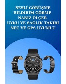 Akıllı Saat ve Kulaklık Seti Dokunmatik Ekran 5.0 Bluetooth Bağlantılı Sesli Görüşme