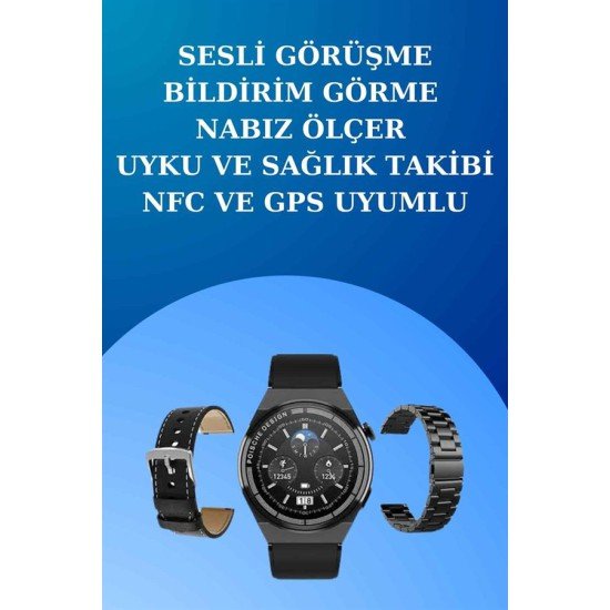 Akıllı Saat ve Kulaklık Seti Dokunmatik Ekran 5.0 Bluetooth Bağlantılı Sesli Görüşme