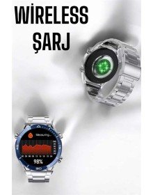 Akıllı Saat Yeni Nesil 2024 Model Metal Kordonlu Bluetooth Bağlantılı