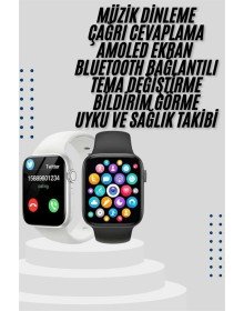 Akıllı Saat Yeni Nesil Android ve İOS Uyumlu Titreşim Modlu Alarm Kronometre