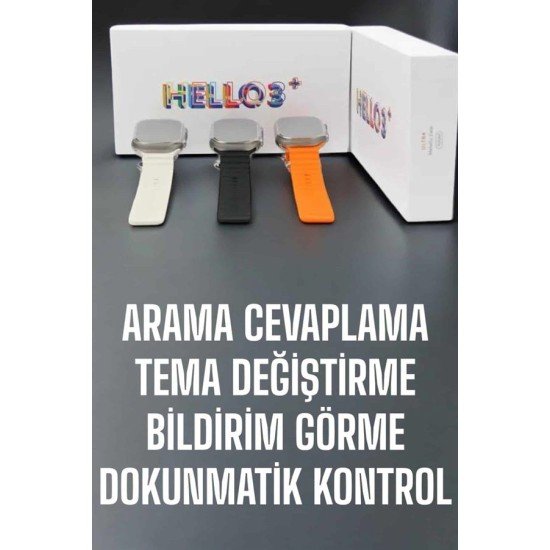 Akıllı Saat Yeni Nesil Sesli Asistan Uyku ve Sağlık Takibi Adımsayar