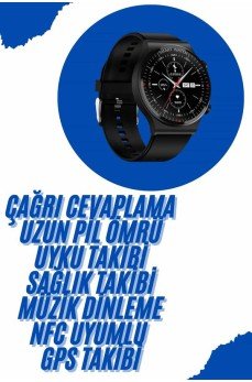 Akıllı Saat Yeni Nesil Üç Kordonlu Nabız Ölçer Çağrı Cevaplama