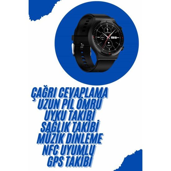 Akıllı Saat Yeni Nesil Üç Kordonlu Nabız Ölçer Çağrı Cevaplama Akıllı Saat Yeni Nesil Üç Kordonlu Nabız Ölçer Çağrı Cevaplama