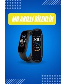 Akıllı Uyumlu Bileklik M6 Adımsayar Spor Modları Çağrı Görme Türkçe Menü