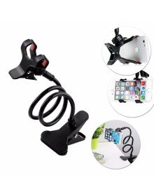 Akrobat Telefon Tutucu Spiral Gövdeli Oynar Başlıklı - Siyah