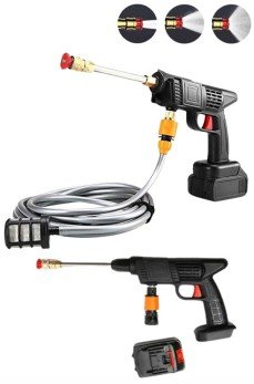 Akülü Oto Araç Yıkama Yüksek Basınçlı Araba Yıkama Makinesi Şarjlı