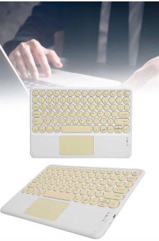 Android ve İOS Uyumlu Bluetooth Klavye Touchpad Slim Kablosuz Wifi Q Klavye
