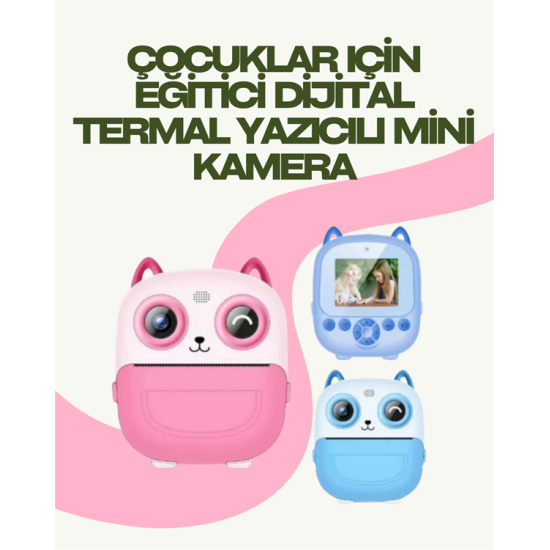 Anında Yazdıran Kamera – Çocuklara Uygun, Hafif ve Renkli Anında Yazdıran Kamera – Çocuklara Uygun, Hafif ve Renkli