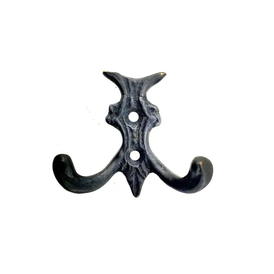 Antika Tarz Dekoratif Pirinç Koç Çiftli Askı - 50x55mm, Oksit Antika Tarz Dekoratif Pirinç Koç Çiftli Askı - 50x55mm, Oksit