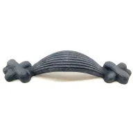 Antika Tarz Dekoratif Pirinç Örgü Mobilya Kulbu - 22x120 mm, Oksit Antika Tarz Dekoratif Pirinç Örgü Mobilya Kulbu - 22x120 mm, Oksit