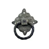 Antika Tarz Dekoratif Pirinç Mobilya Kulbu, Kapı Kilit Halkası - 94x97 mm, Büyük, Oksit Antika Tarz Dekoratif Pirinç Mobilya Kulbu, Kapı Kilit Halkası - 94x97 mm, Büyük, Oksit