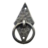 Antika Tarz Dekoratif Pirinç Dik Baklava Halka , Mobilya Kulbu - 82x41 mm, Oksit Antika Tarz Dekoratif Pirinç Dik Baklava Halka , Mobilya Kulbu - 82x41 mm, Oksit