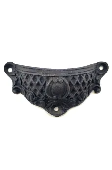 Antika Tarz Dekoratif Pirinç Anıt Tas Mobilya, Çekmece Kulbu - 48x90 mm, Oksit