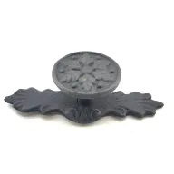 Antika Tarz Dekoratif Pirinç Çiçek Düğme - 27x70 mm, Oksit Antika Tarz Dekoratif Pirinç Çiçek Düğme - 27x70 mm, Oksit